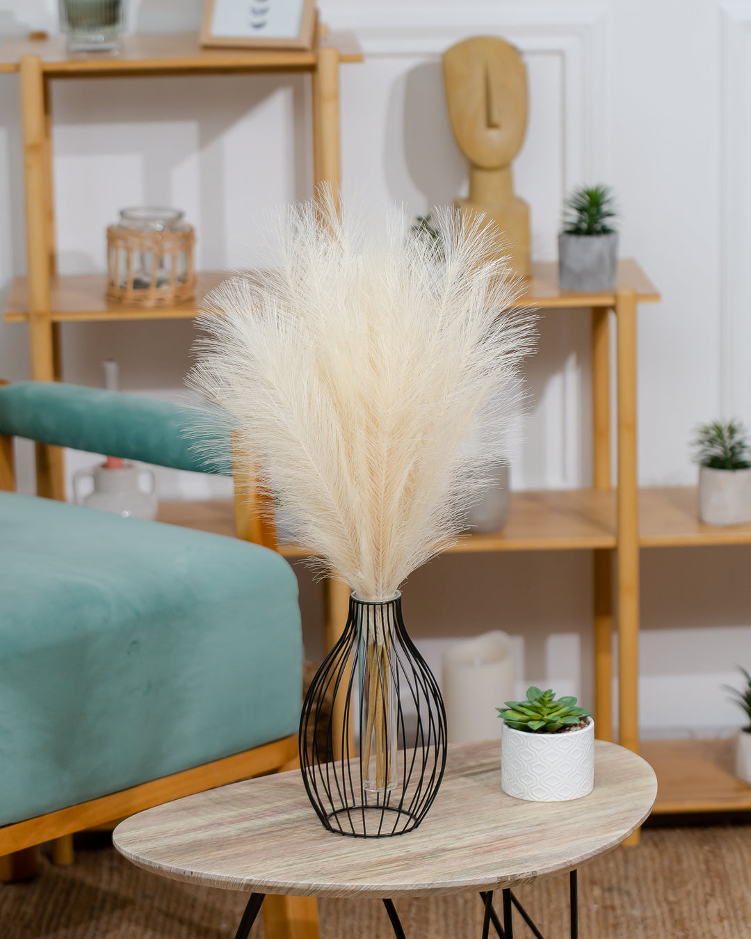 FAUX PAMPAS GRASS - Grey