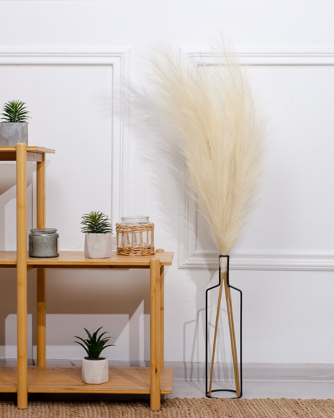 FAUX PAMPAS GRASS - Grey